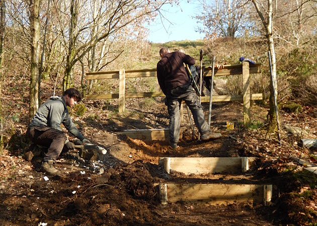 Redisher Wood Path Improvements In Progress