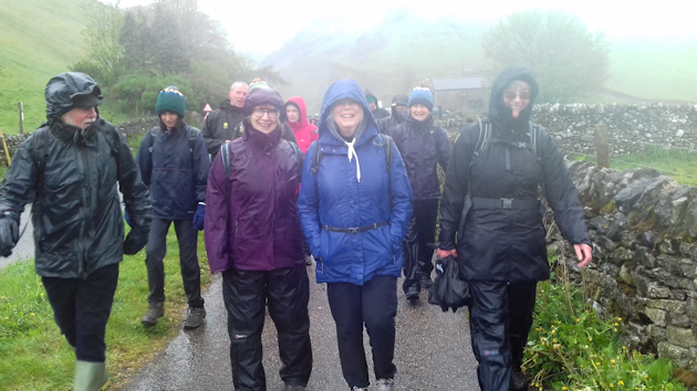 Walking in the rain